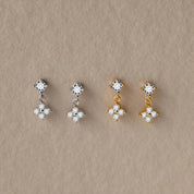 Ivy Crystal Earrings - Gold - 5