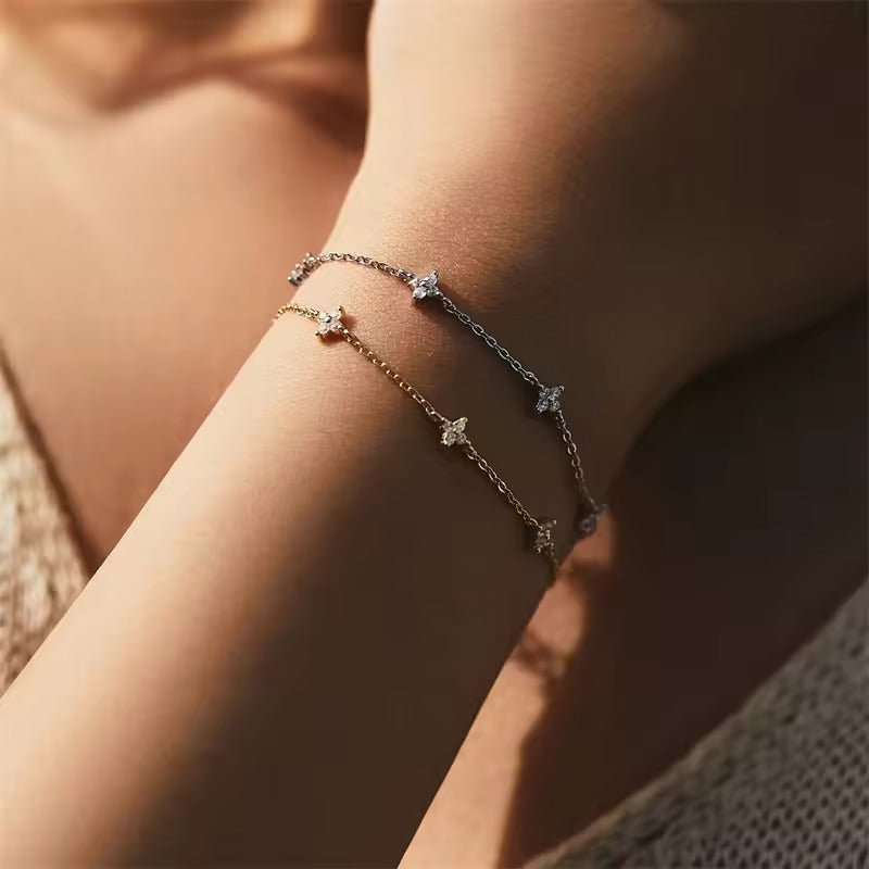 Josie Petite Crystal Bracelet - Silver - 1