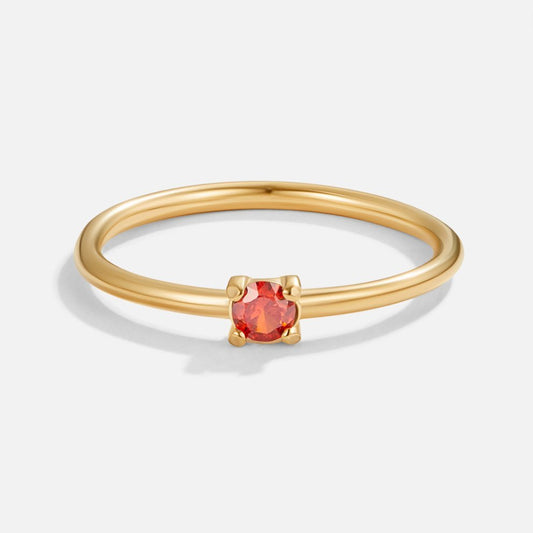 Ruby July Birthstone Ring