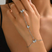 Juna Butterfly Charm Bracelet - Gold - 5