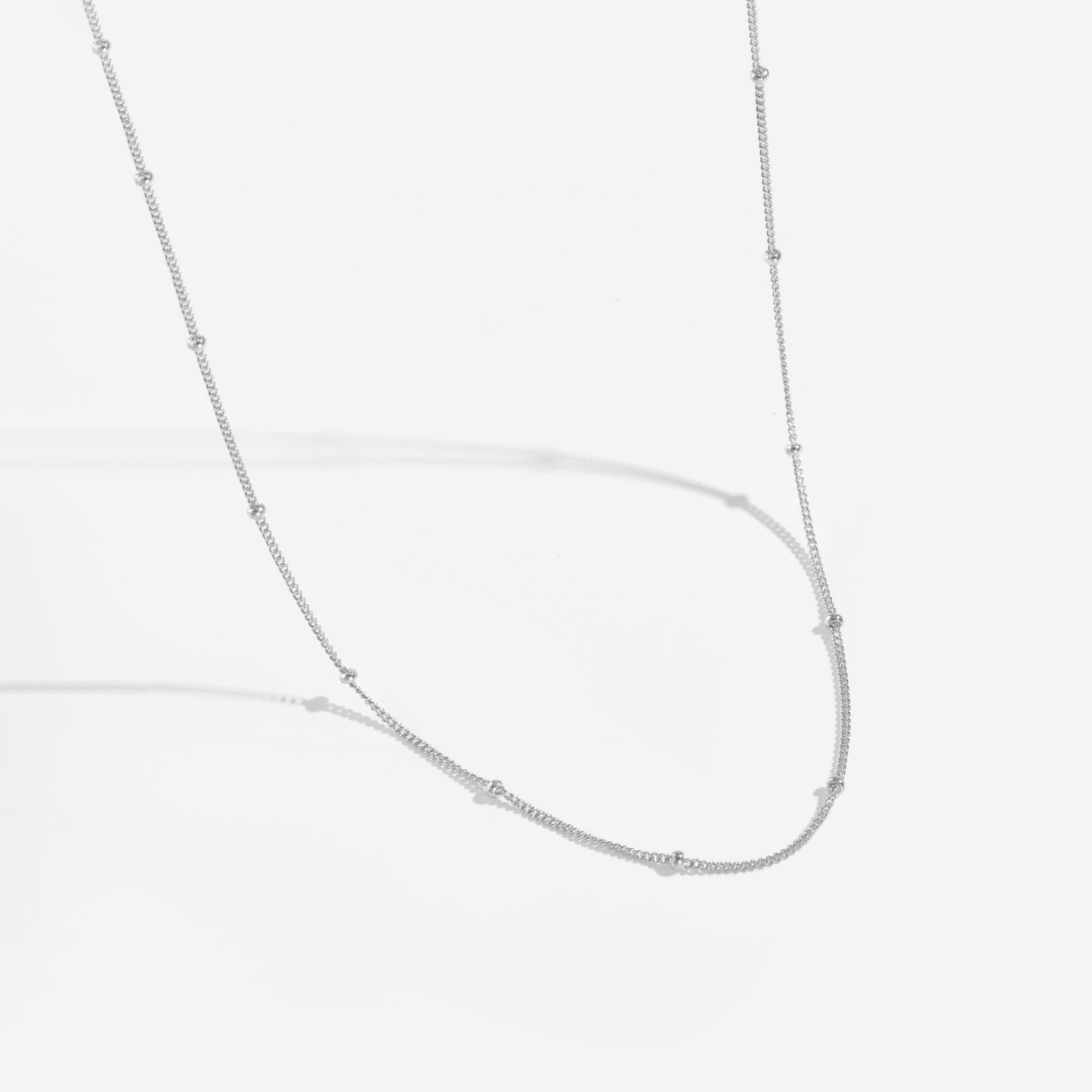 Juno Beaded Necklace - Silver - 3