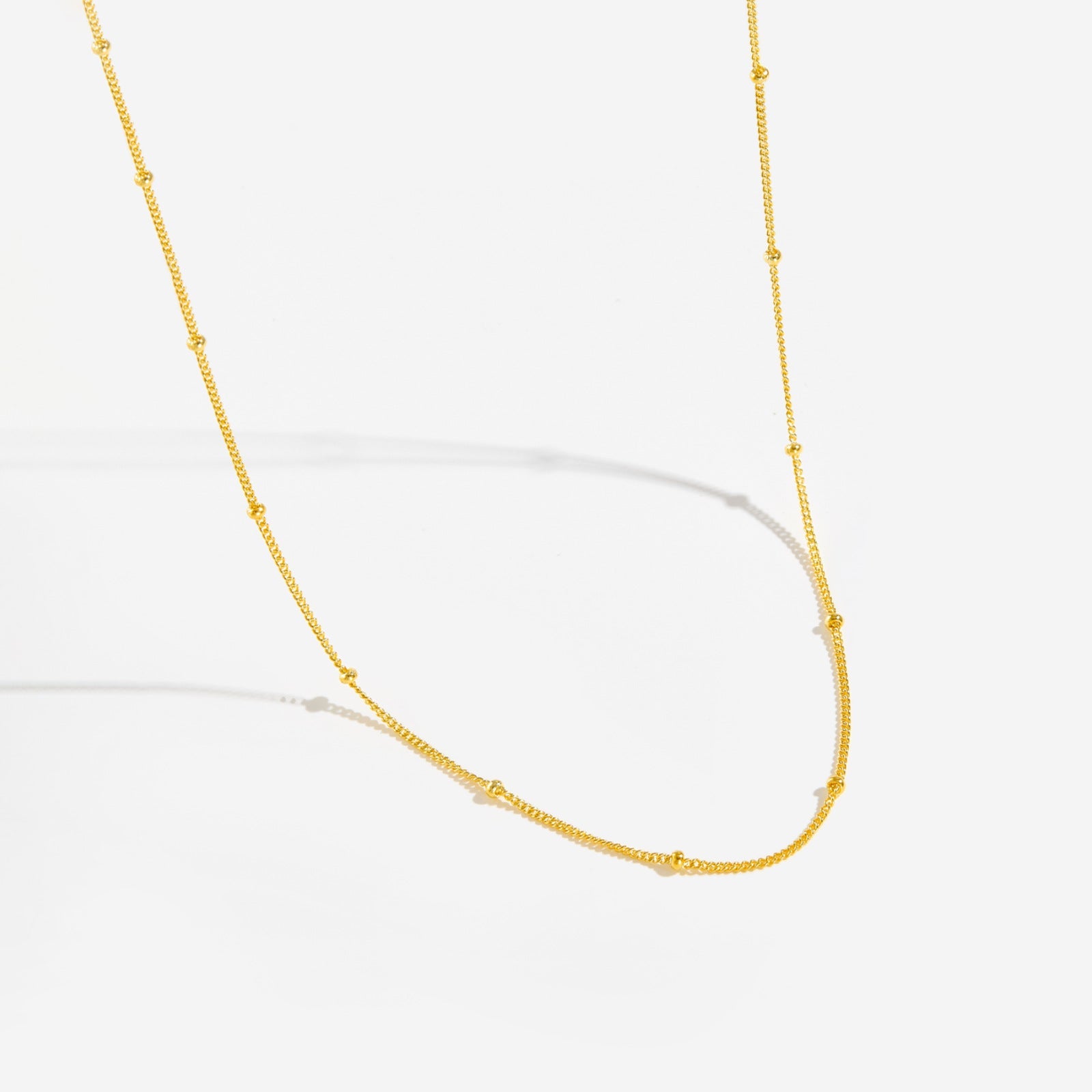 Juno Beaded Necklace - Gold - 2