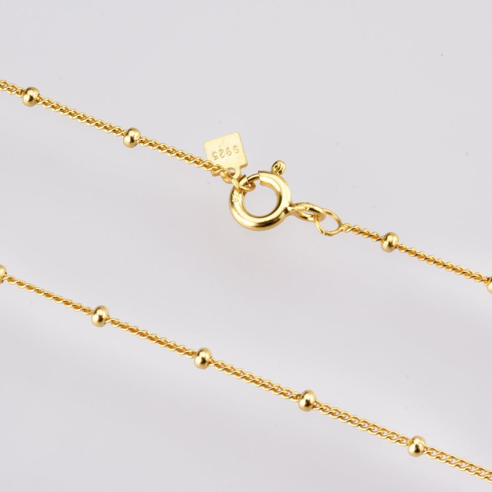 Juno Beaded Necklace - Silver - 4