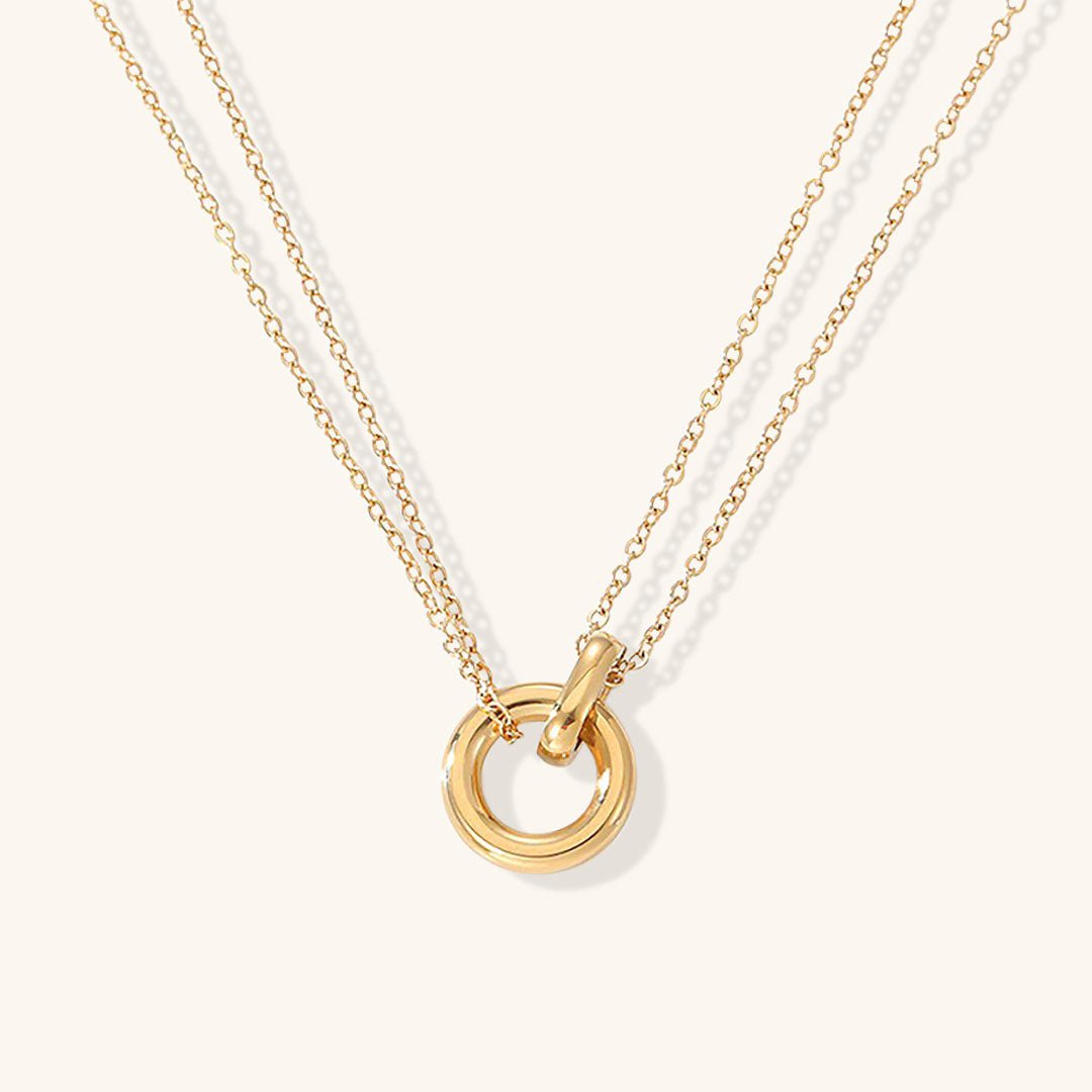 Kaia Circles Necklace - Gold - 2