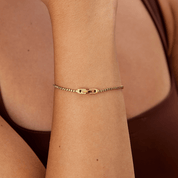 Keira Peridot Crystal Bracelet - Bracelet - 6.3in - 1