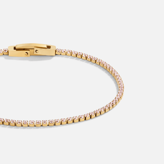 Kiera Gold Pink Crystal Bracelet - My StoreBracelet