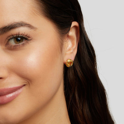 Knotted Twist Gold Earrings - My StoreEarrings