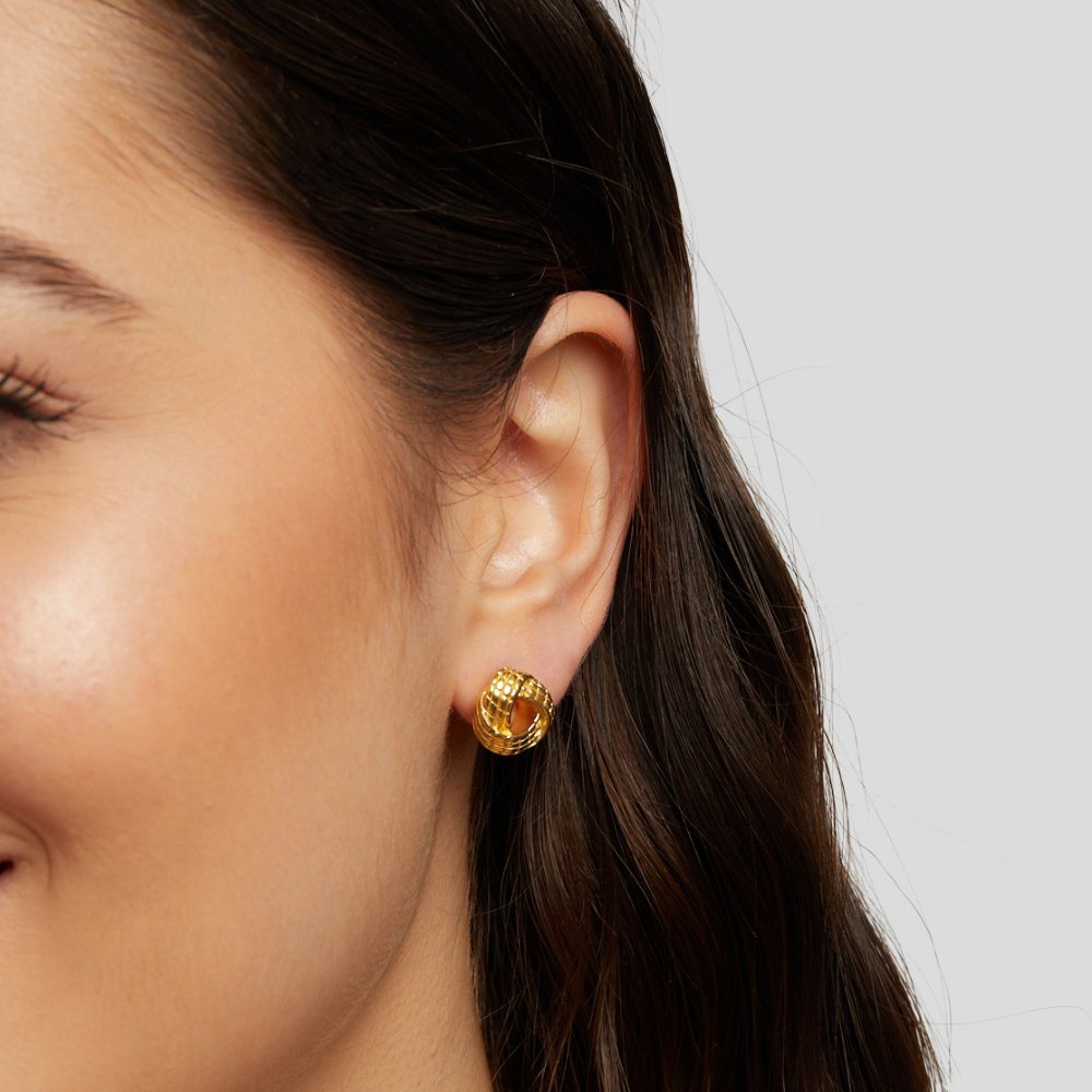 Knotted Twist Gold Earrings - My StoreEarrings