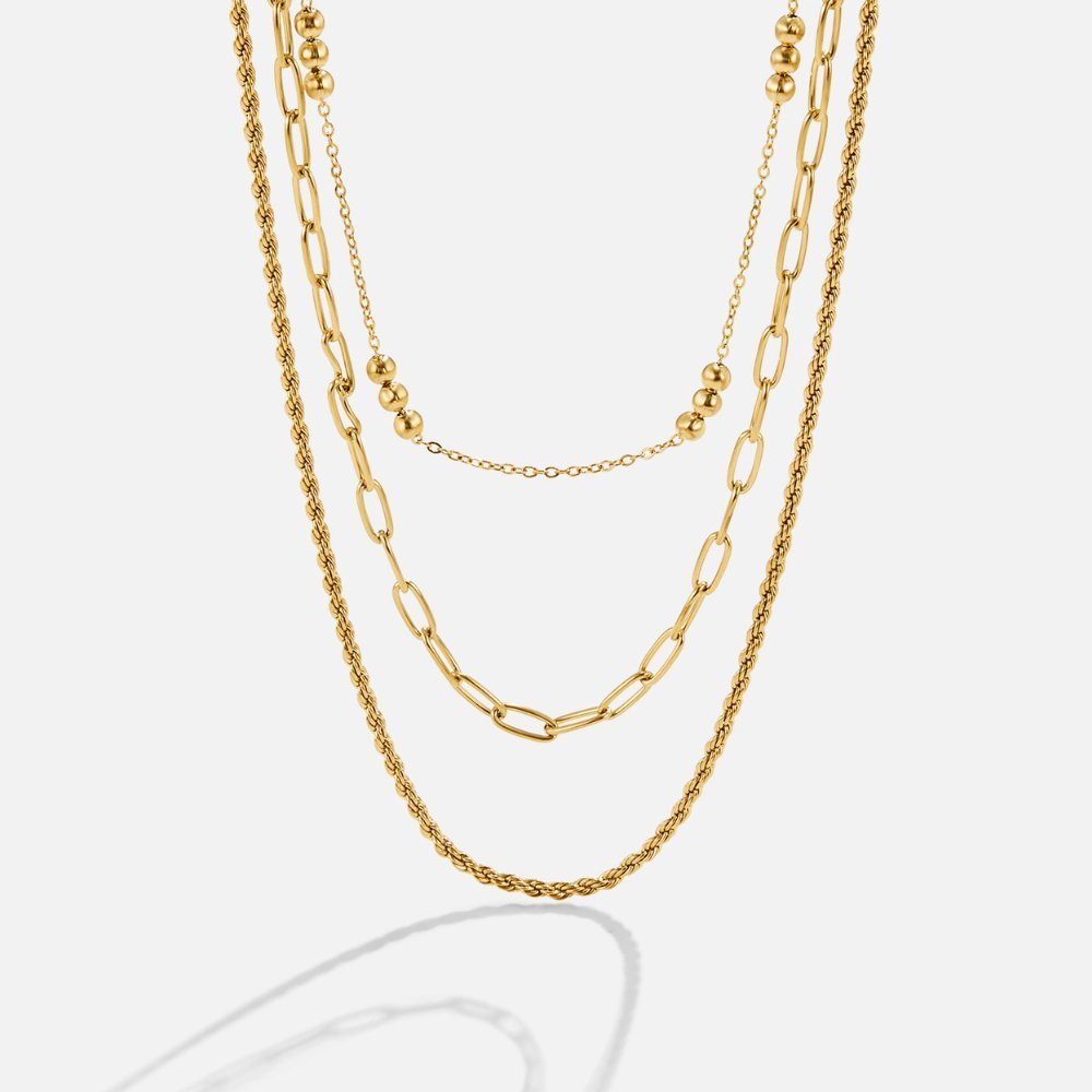 Layered Gold Chains - NAVALLINecklace