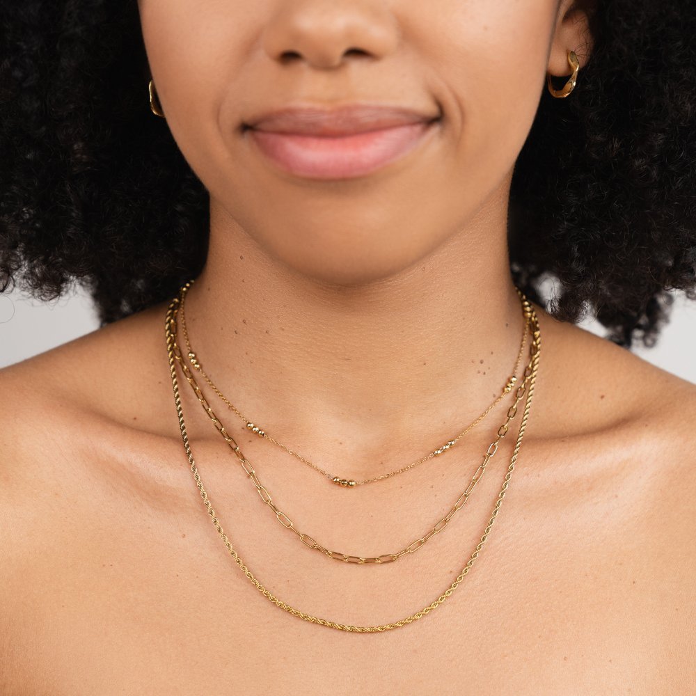 Layered Gold Chains - Necklace - 1