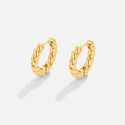 Layla Spiral Gold Earrings - Earrings - 2