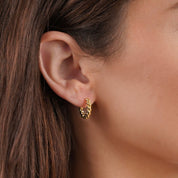 Layla Spiral Gold Earrings - Earrings - 1