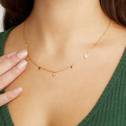 Lena Geometric Crystal Necklace - NAVALLINecklace