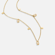Lena Geometric Crystal Necklace - NAVALLINecklace