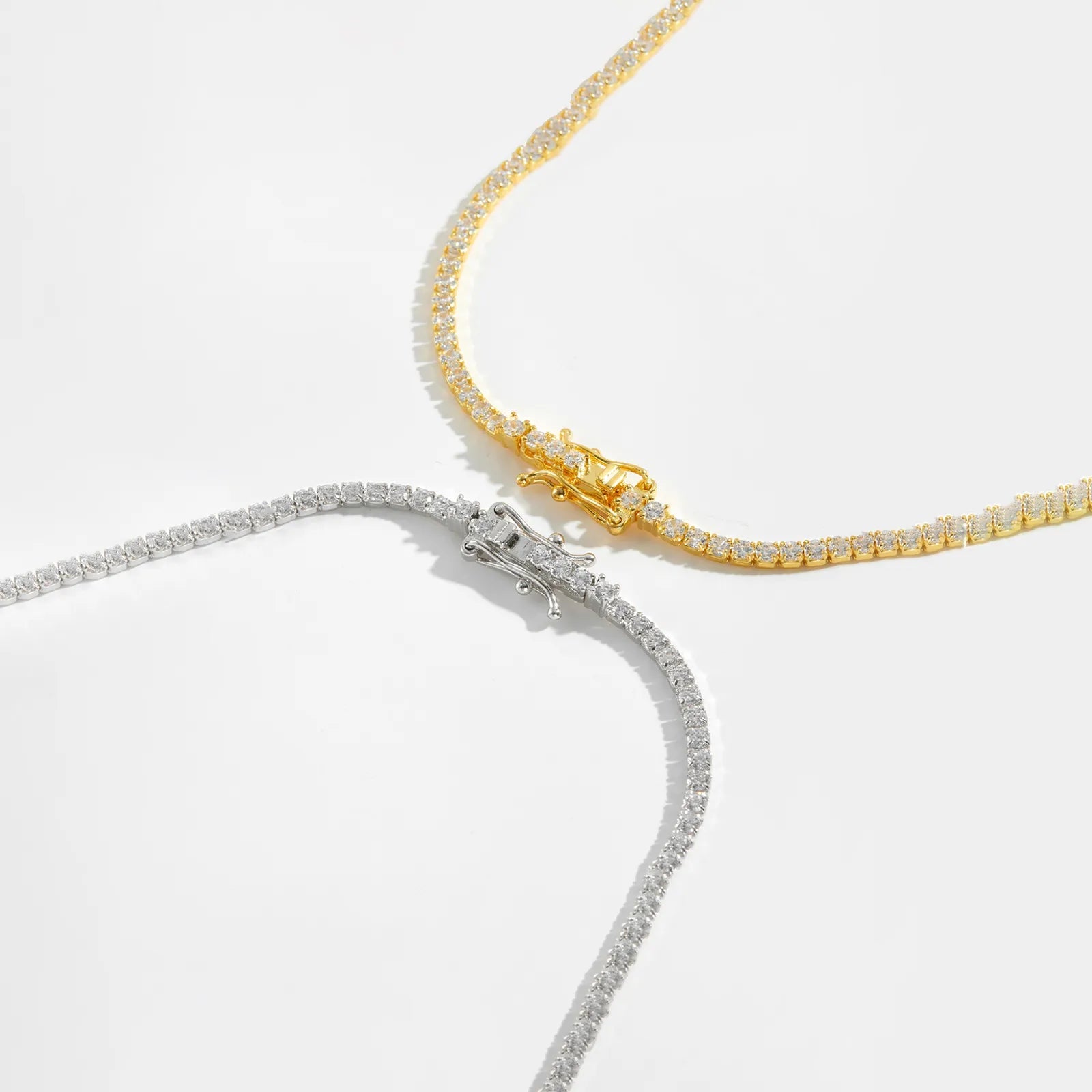 Léonie Classic Tennis Bracelet - Bracelet - Platinum - 16.5cm / 6.5in - 5