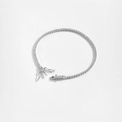 Léonie Classic Tennis Bracelet - Bracelet - Platinum - 16.5cm / 6.5in - 6