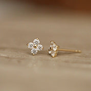 Lilia Spark Crystal Studs - Earrings - Gold - 