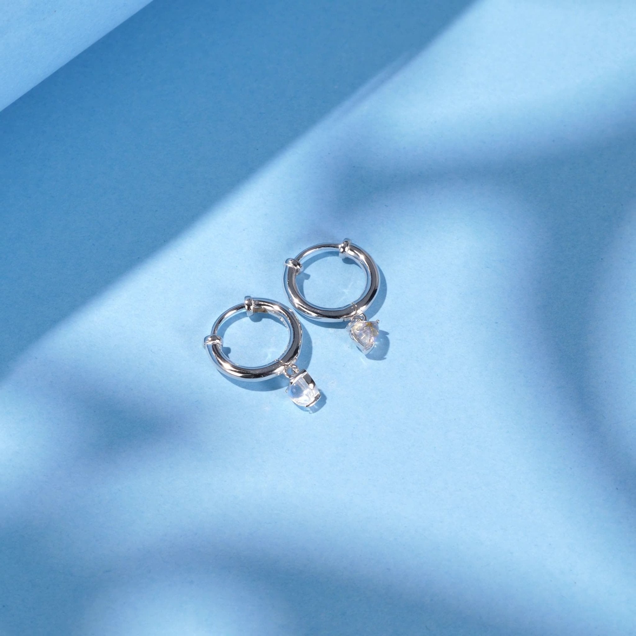 Lilia Sterling Silver Hoops - 4