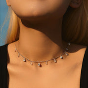 Lilou Sparkling Drops Necklace - Necklace - 1