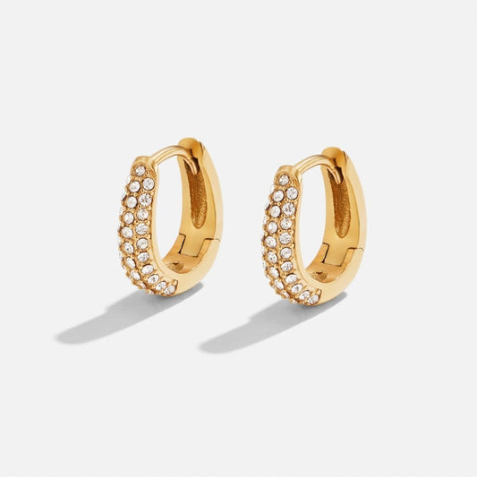 Lily Crystal Hoop Earrings - My StoreEarrings