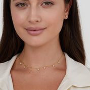 Lily Gold Pearl Necklace - NAVALLINecklace