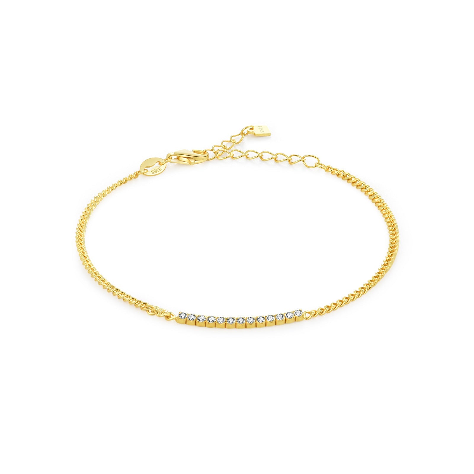 Lina Fine Chain Bracelet - Gold - 4