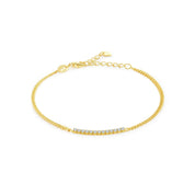 Lina Fine Chain Bracelet - Gold - 4