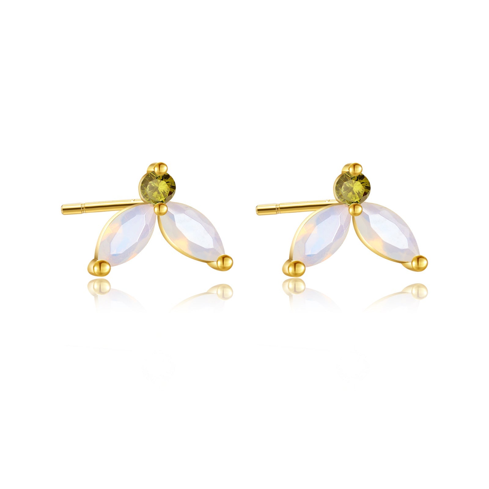 Lina Petite Studs - Blue & Pink - 3