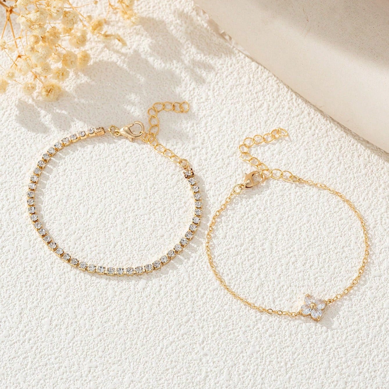 Lina Set of 2 Bracelets - Gold - 4
