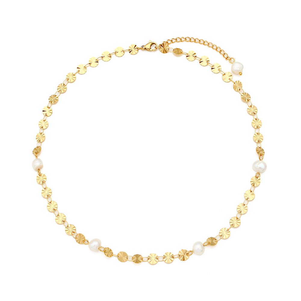Liora Coin Pearl Neklace - NAVALLI