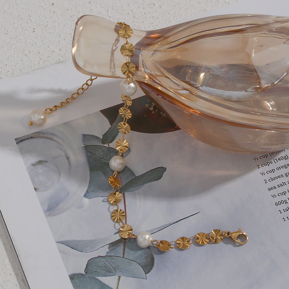 Liora Gold Pearl Bracelet - NAVALLI