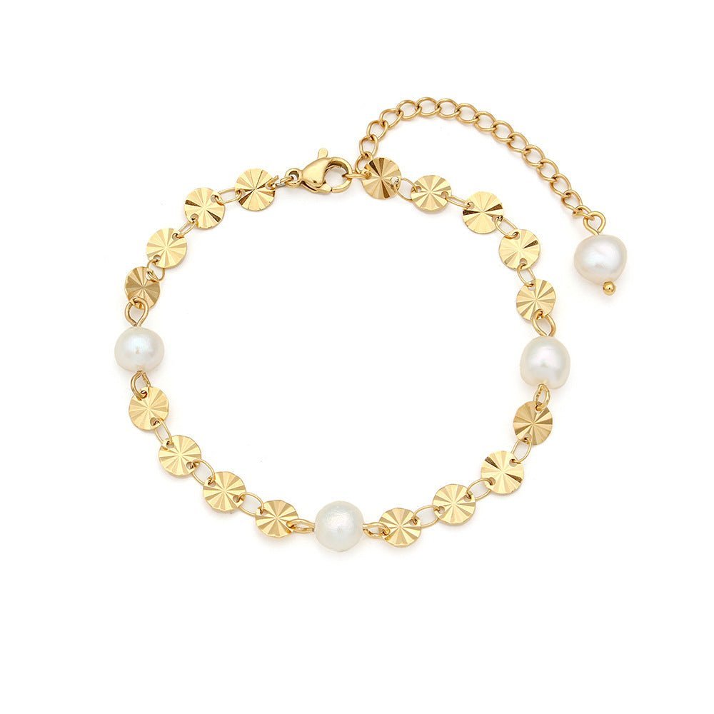 Liora Gold Pearl Bracelet - 2