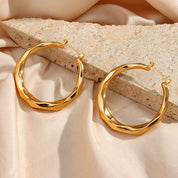 Liora Polished Hoop Earrings - 2
