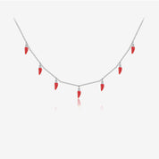 Lola Spice Charm Necklace - Platinum - 3