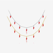 Lola Spice Charm Necklace - Platinum - 4