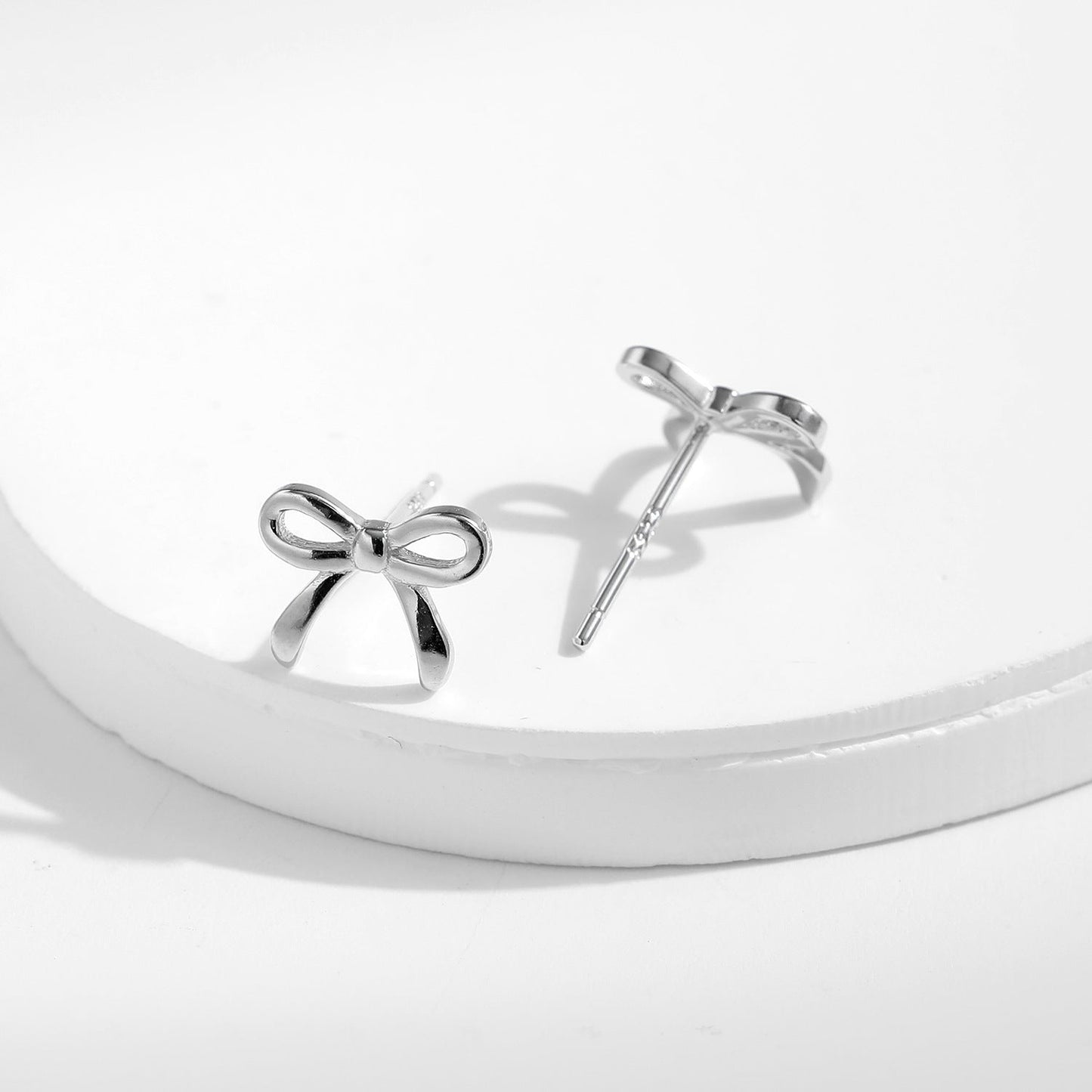 Lucia Silver Stud Earrings - NAVALLI