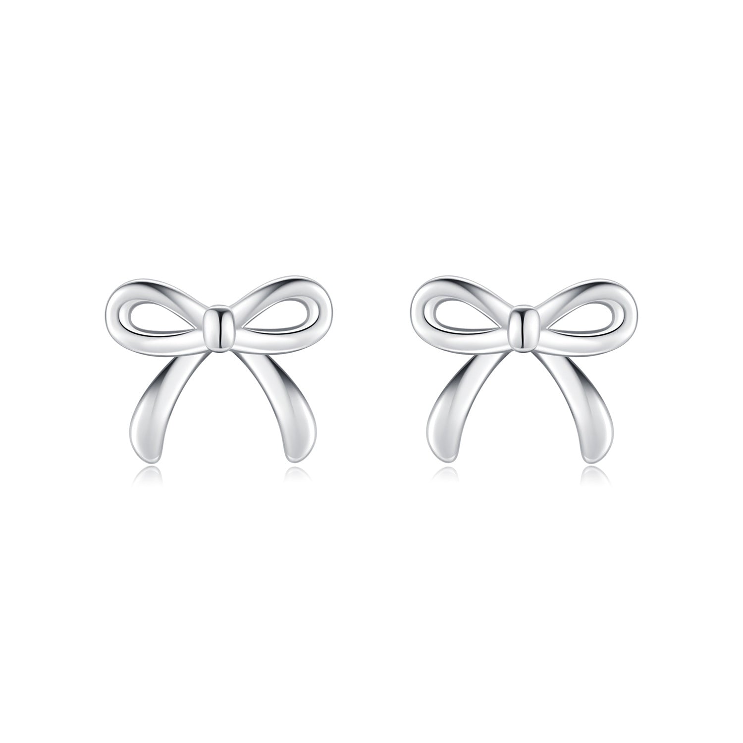 Lucia Silver Stud Earrings - 2