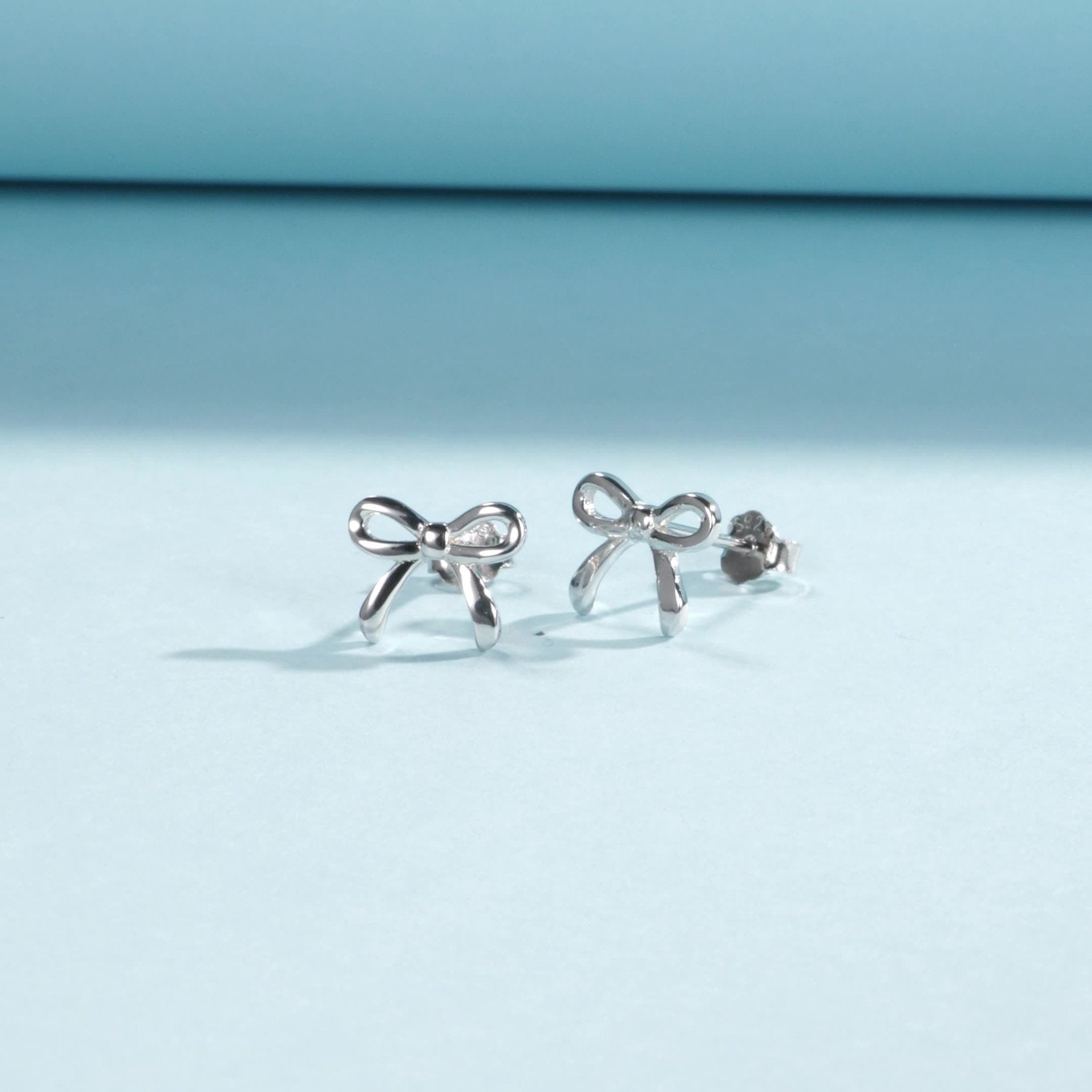 Lucia Silver Stud Earrings - 3