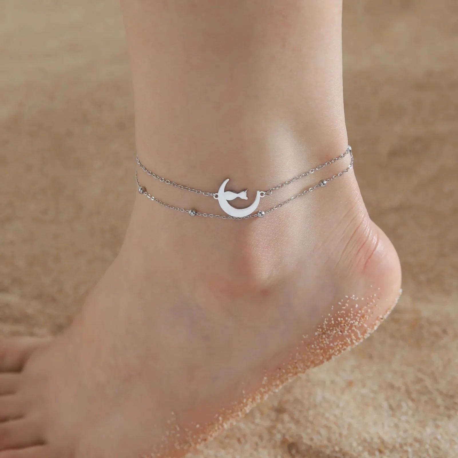 Luna Cat Anklet - Anklet - Gold - 2