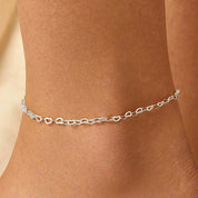 Luna Chain Anklet - Anklets - Silver - 5