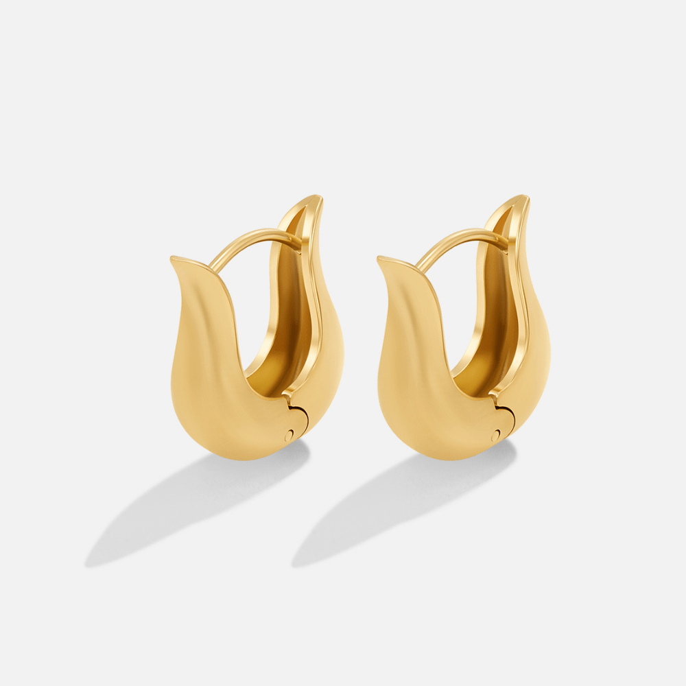 Luna Gold Earrings - Earrings - 2