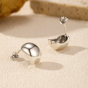 Luna Silver Stud Earrings - NAVALLI
