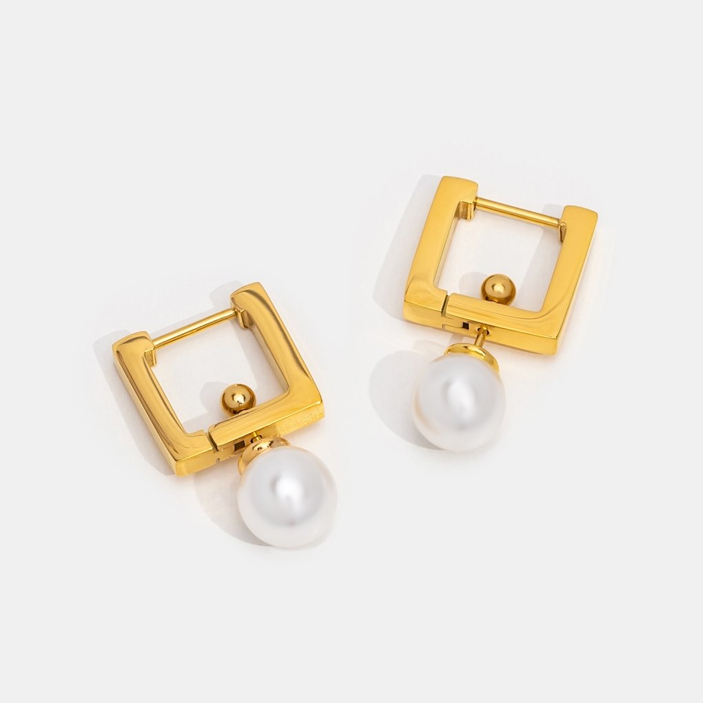 Lunette Pearl Frames - Earrings - 2