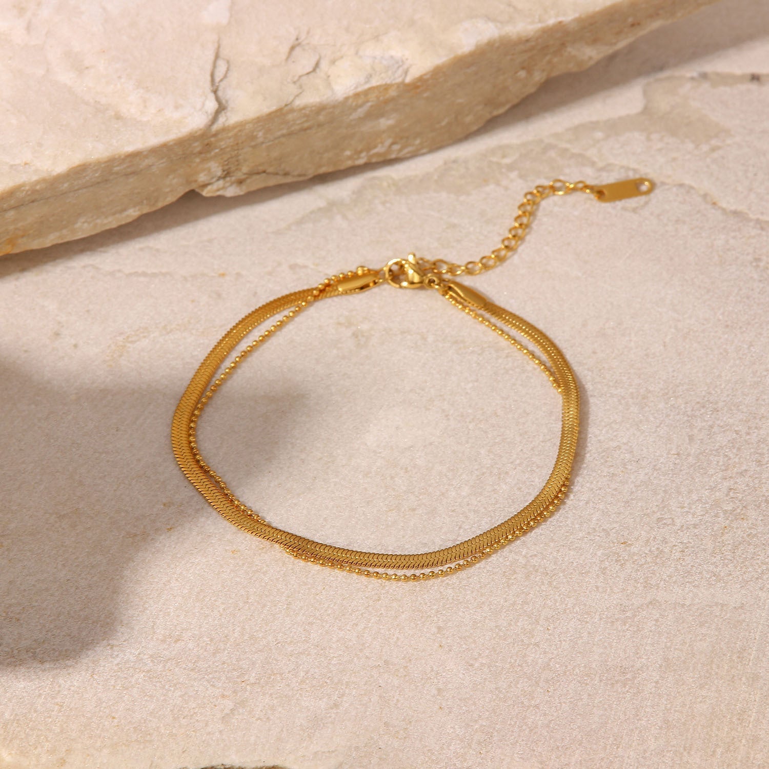 Lyra Bold Gold Anklet - NAVALLI