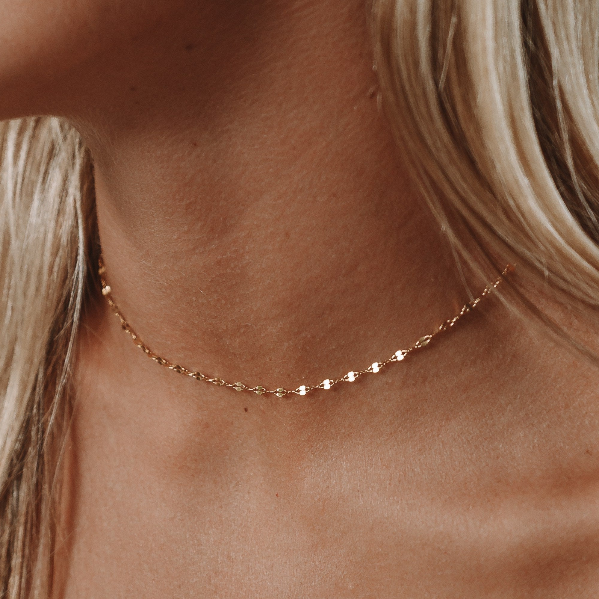 Lyra Fine Choker Necklace - Necklace - Gold - 1