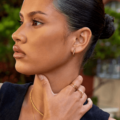 Madison Gold Hoop Earrings - My StoreEarrings