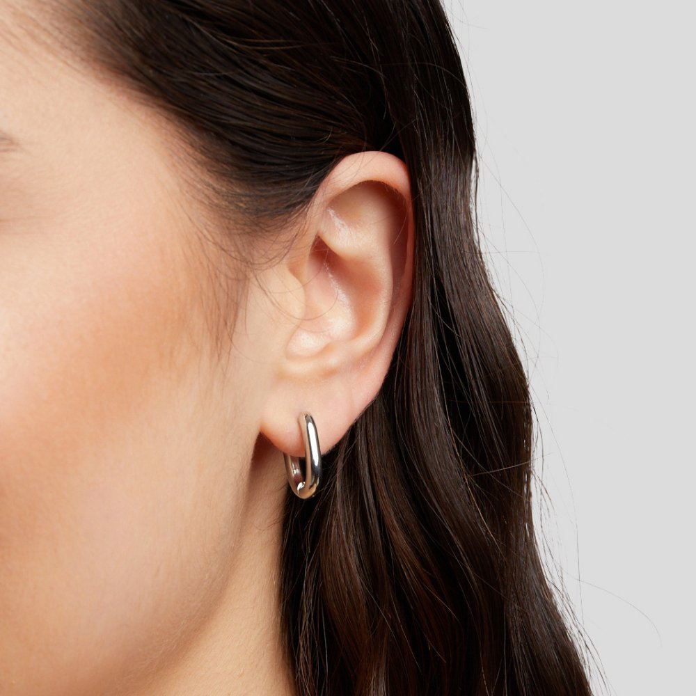 Madison Silver Hoop Earrings - My StoreEarrings