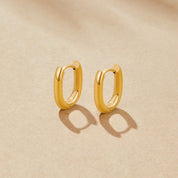 Madison Textured Gold Hoops - Earrings - 5