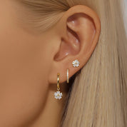 Malia Floral Crystal Earrings Set - Earrings - 1