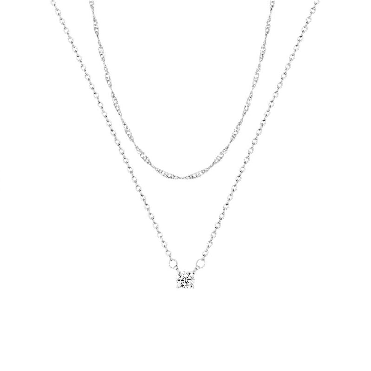 Mallory Gold Necklace - Platinum - 4